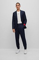 Slim-Fit Anzug aus besonders elastischem Gewebe, Dunkelblau