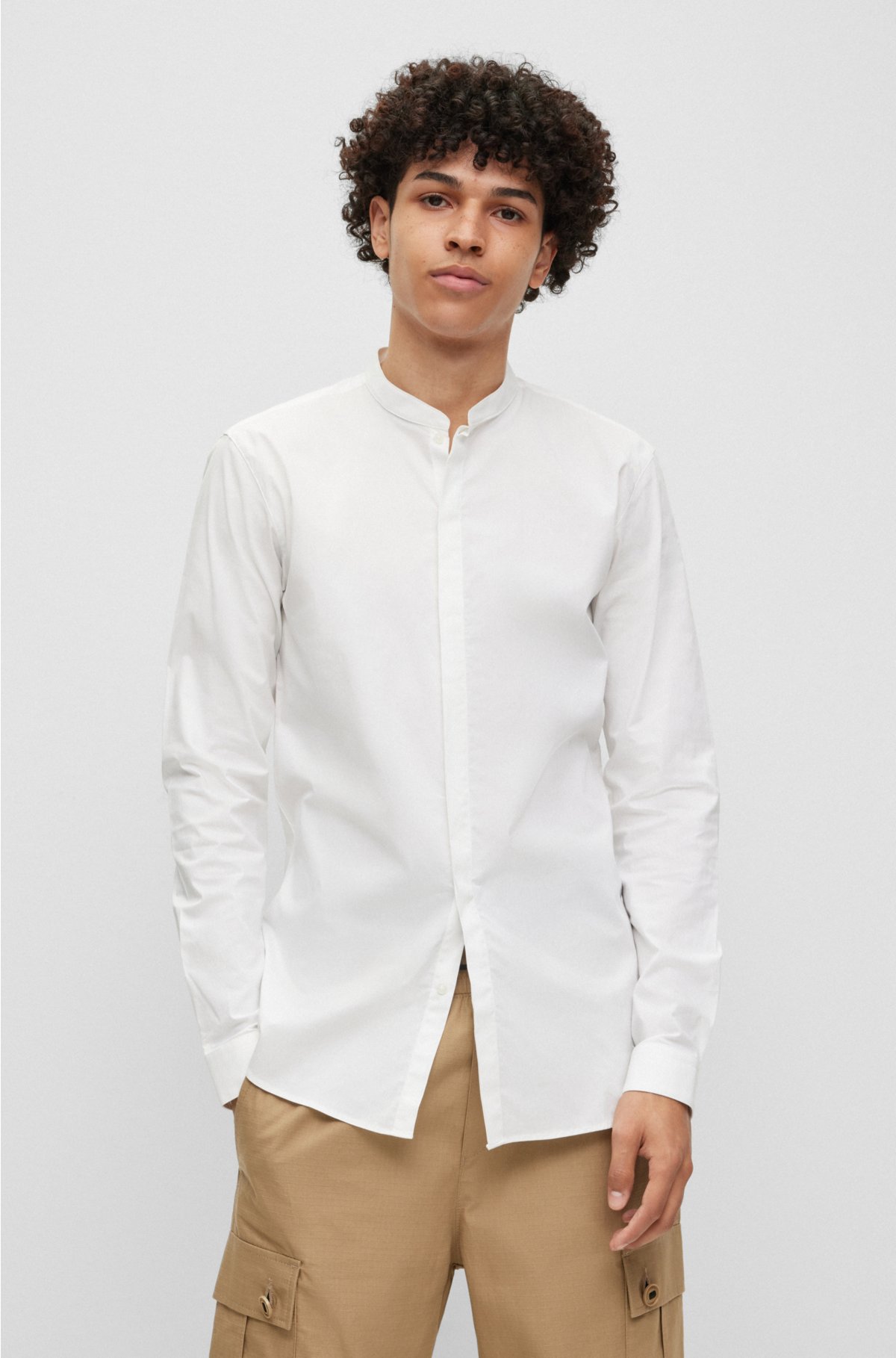 Shirts with a Stand collar by HUGO BOSS