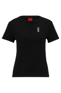 HUGO - ピュアコットン Tシャツ マーカースタイルロゴ