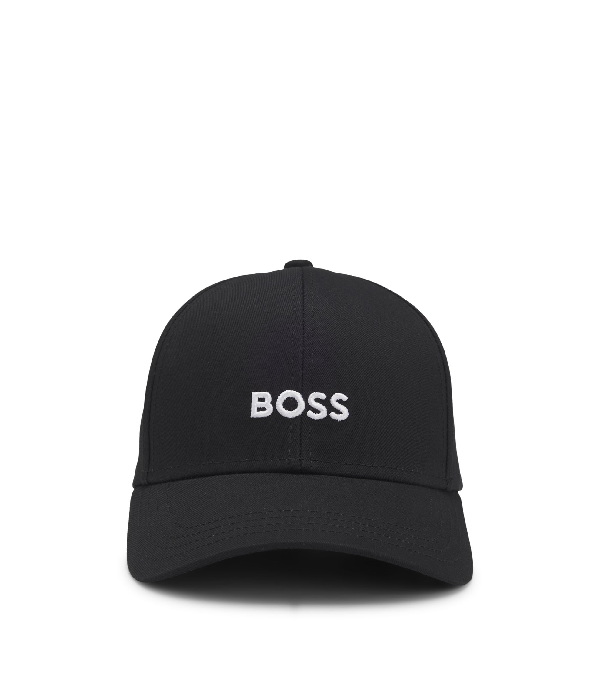 BOSS - コットンツイル キャップ ロゴエンブロイダリー - ブラック
