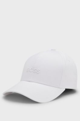 Casquette en twill de coton &agrave; logo brod&eacute;, Blanc