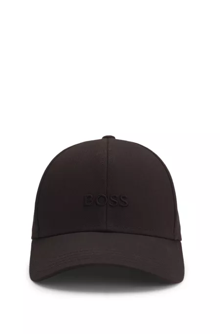 Cotton-twill cap with embroidered logo