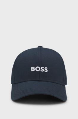 Keps av bomullstwill med broderad logga , M&ouml;rkbl&aring;