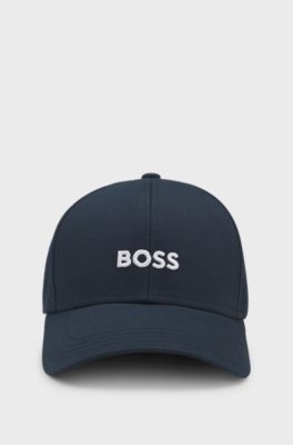 Cotton-twill cap with embroidered logo, Dark Blue