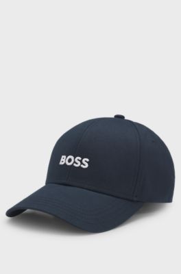 Casquette en twill de coton &agrave; logo brod&eacute;, Bleu fonc&eacute;