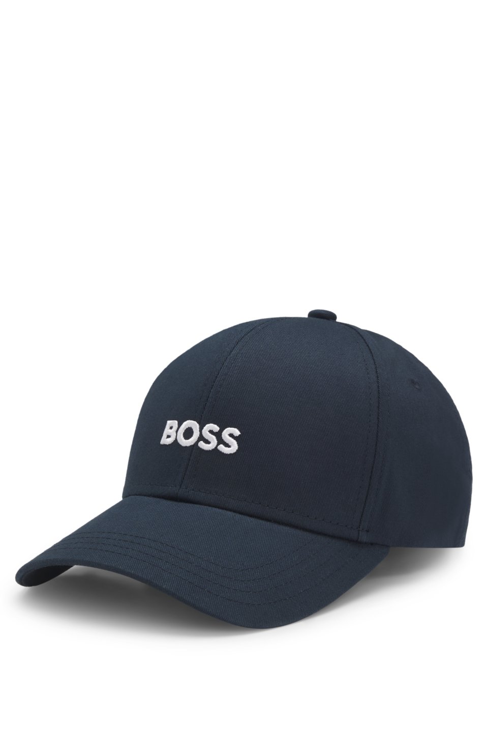 Cotton-twill cap with embroidered logo