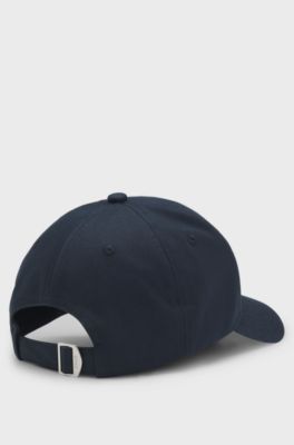 Cotton-twill cap with embroidered logo, Dark Blue
