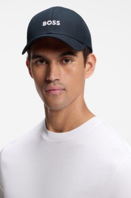 Cotton-twill cap with embroidered logo, Dark Blue