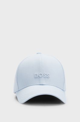 Cotton-twill cap with embroidered logo, Light Blue
