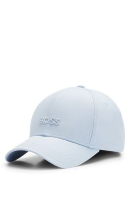 Cotton-twill cap with embroidered logo, Light Blue