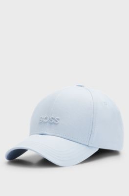 Cotton-twill cap with embroidered logo, Light Blue