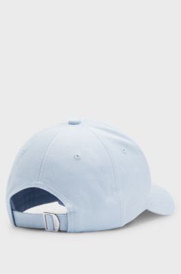 Cotton-twill cap with embroidered logo, Light Blue