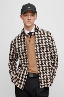 Cotton-twill cap with signature-stripe embroidery, Black