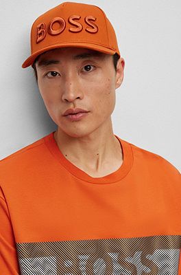 BOSS Cotton-twill adjustable logo and with strap embroidered - cap