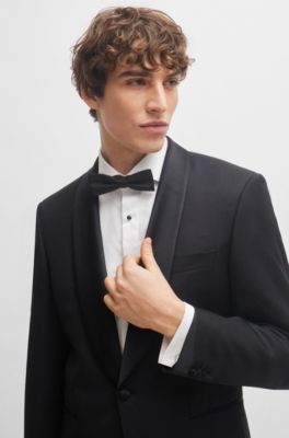 BOSS Round cufflinks with enamel insert and etched logo