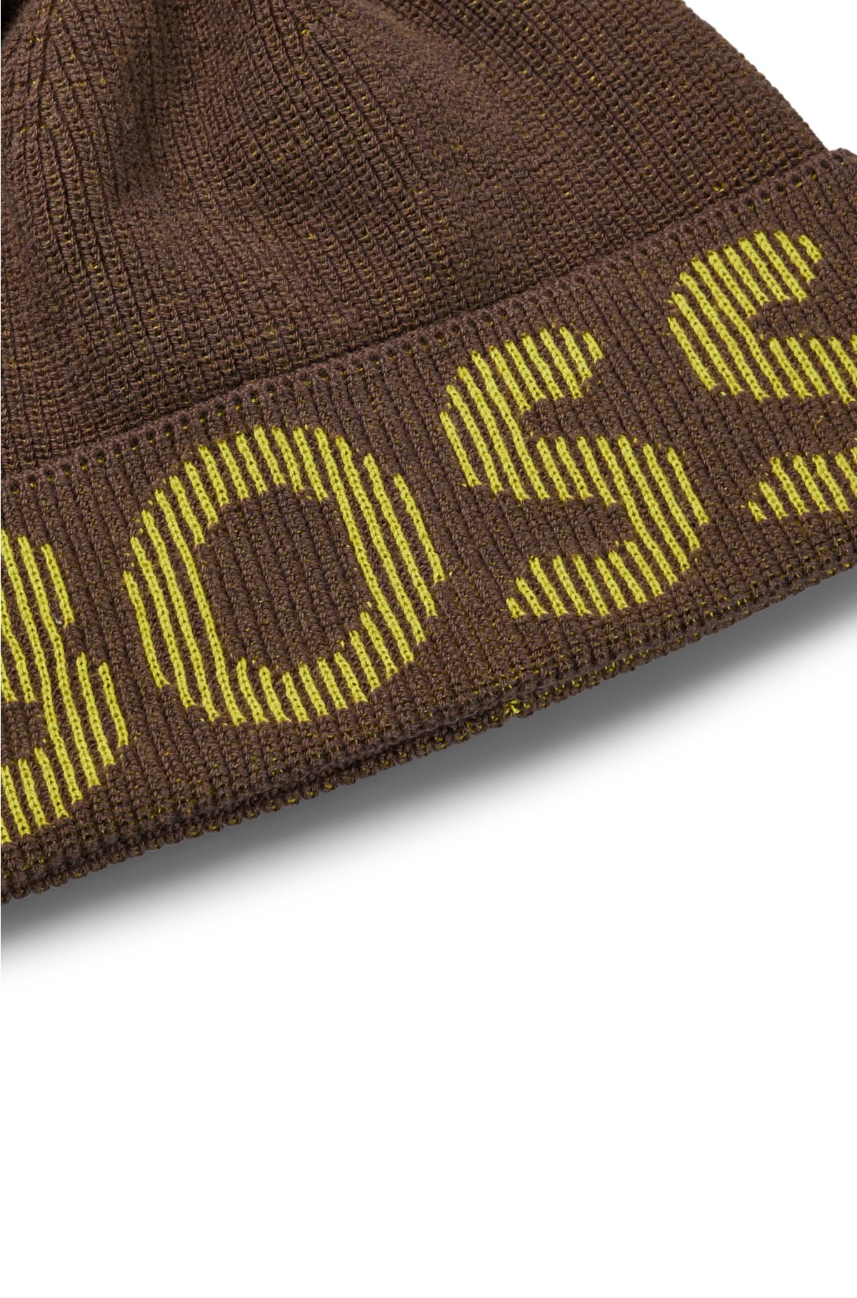 BOSS - Mütze aus Baumwolle und mit Wolle Strick-Logo