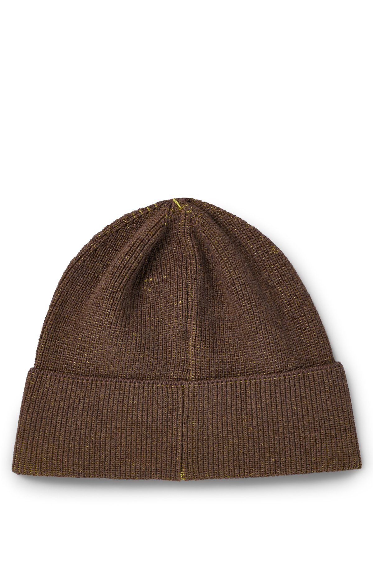 BOSS - Mütze aus Baumwolle Wolle und Strick-Logo mit