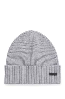 Hugo Boss Fati-l Beanie Hat In Silver 041