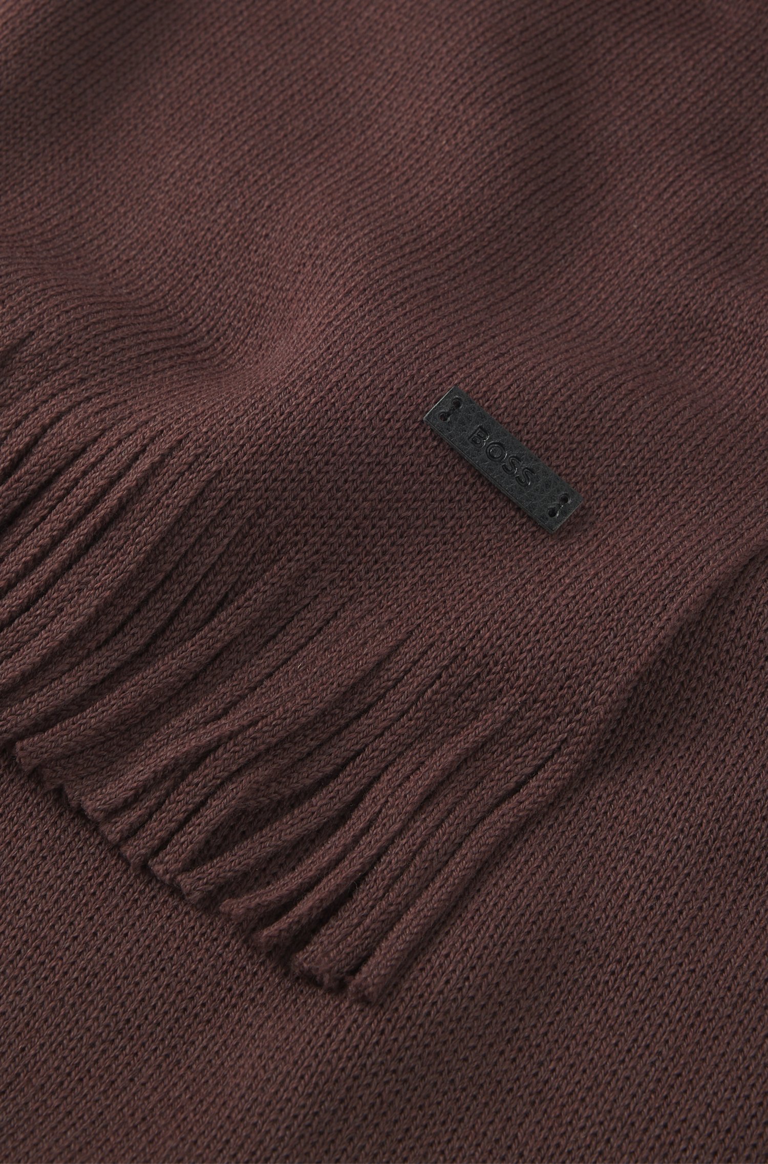 Boss Knitted scarf in virgin wool with logo detail halsdukar & sjalar herr – bild 3