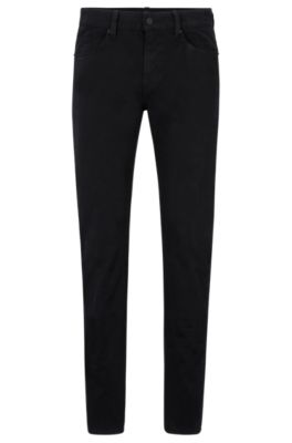 BOSS - Slim-fit jeans in stretch-denim gabardine