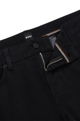 BOSS - Slim-fit jeans in stretch-denim gabardine