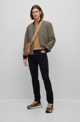 BOSS - Slim-fit jeans in stretch-denim gabardine