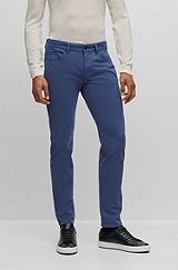 Slim-Fit Jeans aus elastischer Denim-Gabardine, Blau