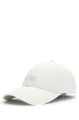 Cotton-twill cap with embroidered logo, Light Beige