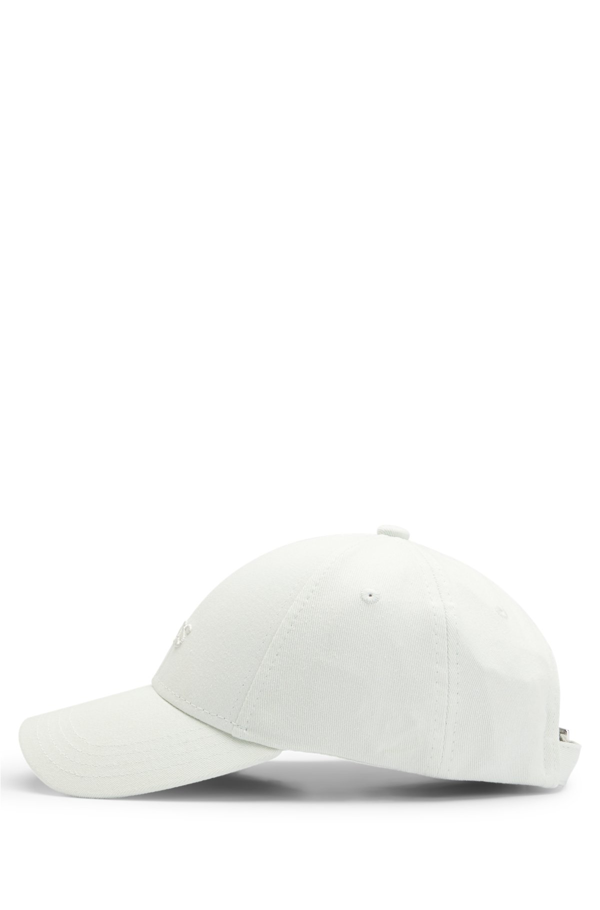 Cotton-twill cap with embroidered logo, Light Green