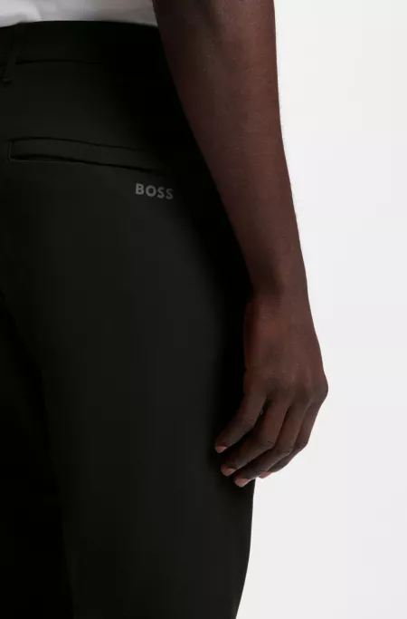 Regular-fit trousers in water-repellent stretch fabric