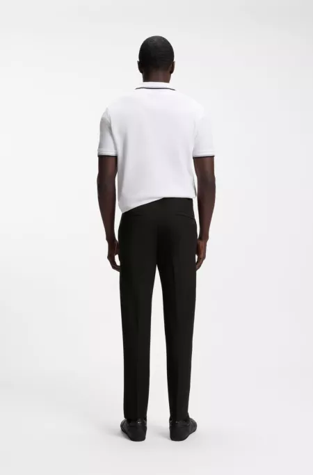 Regular-fit trousers in water-repellent stretch fabric