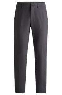 Regular-fit trousers in water-repellent stretch fabric, Dark Grey