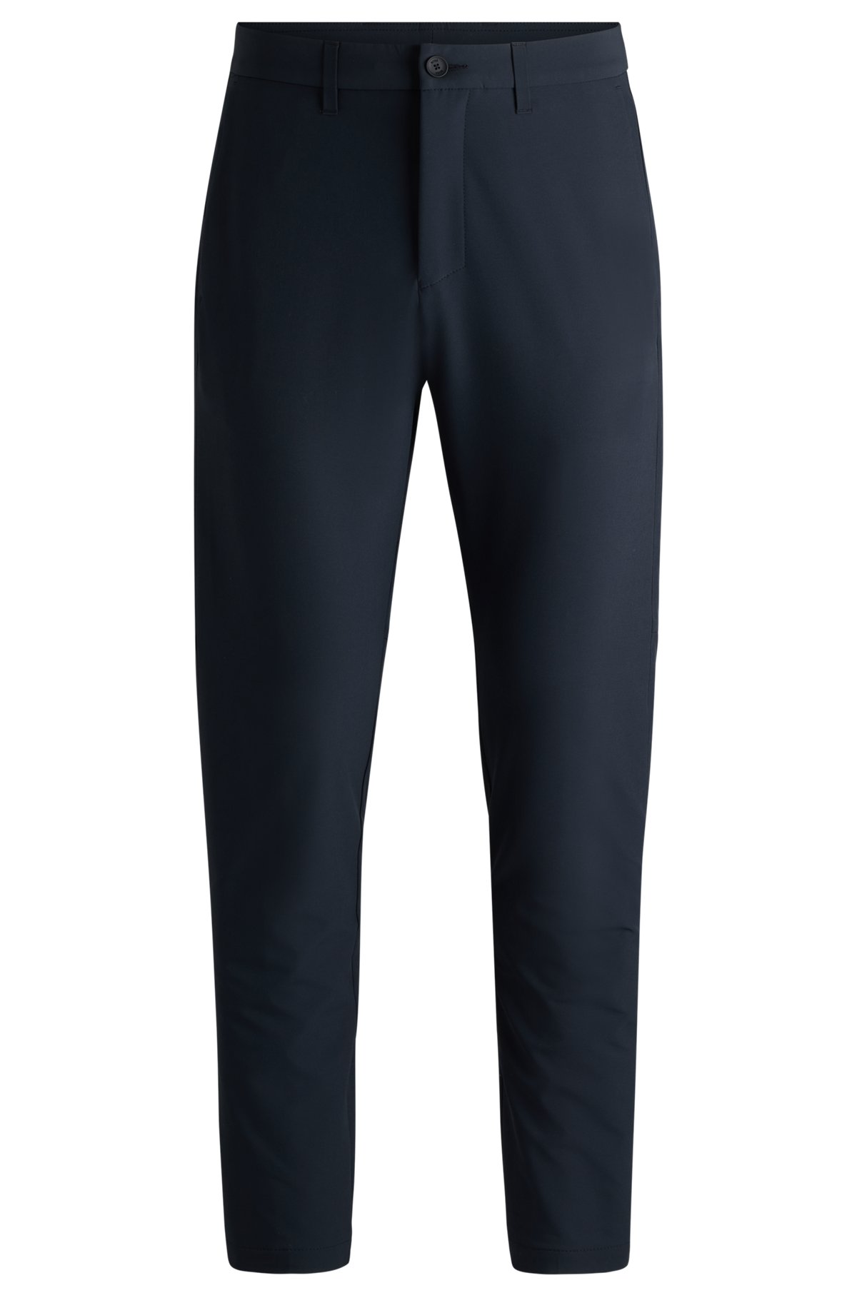 Regular-fit trousers in water-repellent stretch fabric, Dark Blue