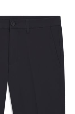 Regular-fit trousers in water-repellent stretch fabric, Dark Blue