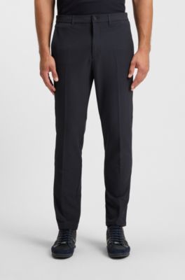 Regular-fit trousers in water-repellent stretch fabric, Dark Blue