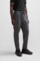 Tapered-fit chinos in easy-iron four-way stretch fabric, Dark Grey