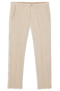 Slim-fit chinos in easy-iron four-way stretch fabric