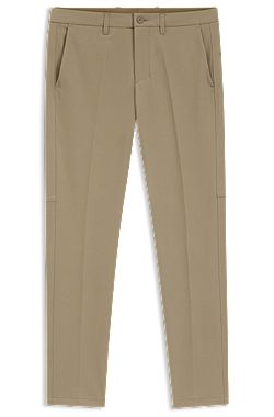 Slim-fit chinos in easy-iron four-way stretch fabric