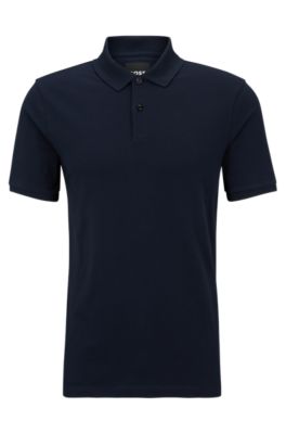 BOSS Regularfit polo shirt in structured cotton