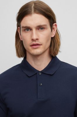 BOSS Regularfit polo shirt in structured cotton