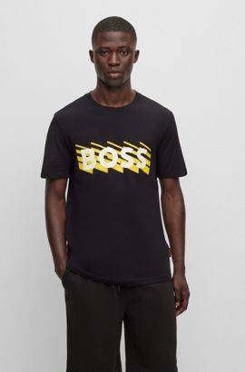 Uitleg Lift Hijsen BOSS - Cotton-jersey T-shirt with logo detail