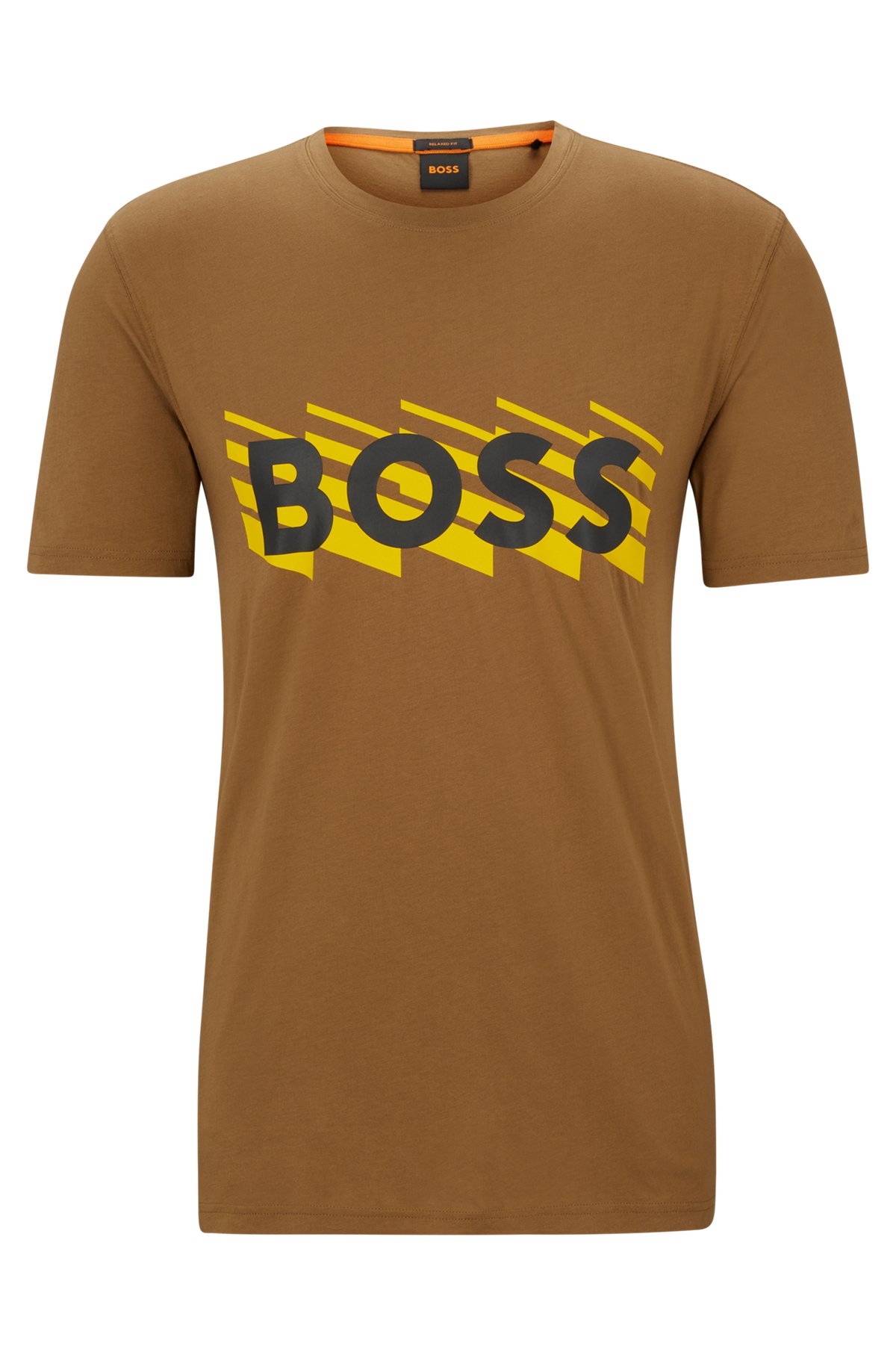 skipper Urter katolsk BOSS - T-shirt i bomuldsjersey med logo