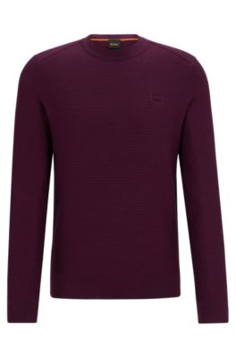 Hugo boss outlet purple jumper