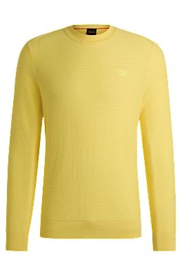 Yellow hugo boss jumper new arrivals