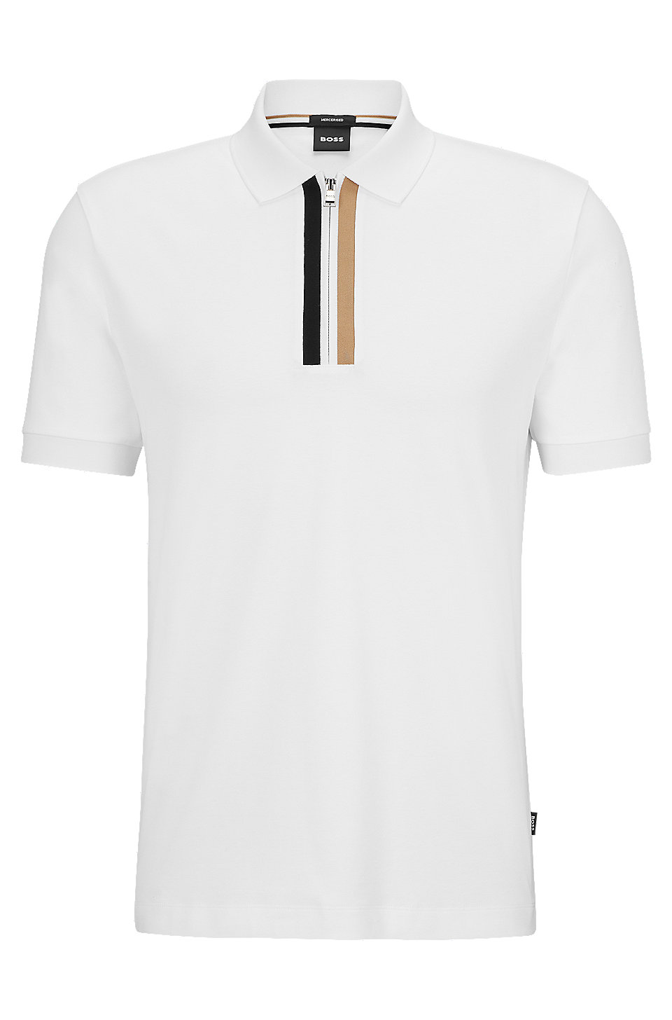 BOSS - Regular-fit polo shirt in mercerised cotton