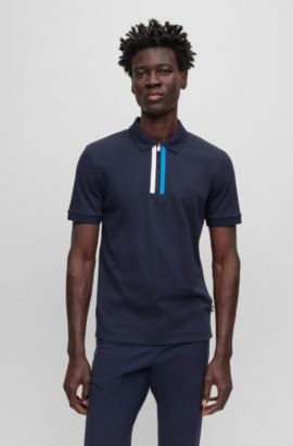 Blue Polo Shirts For Men By Hugo Boss | Designer Menswear