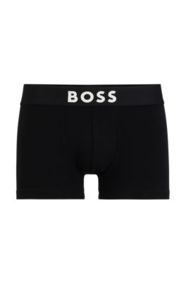 BOSS Stretchcotton trunks with logo waistband