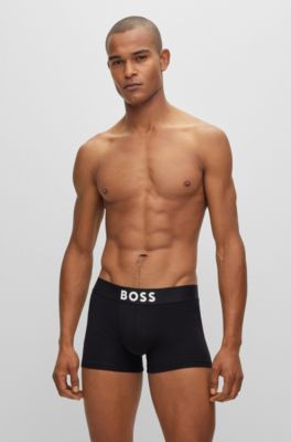 BOSS Stretchcotton trunks with logo waistband
