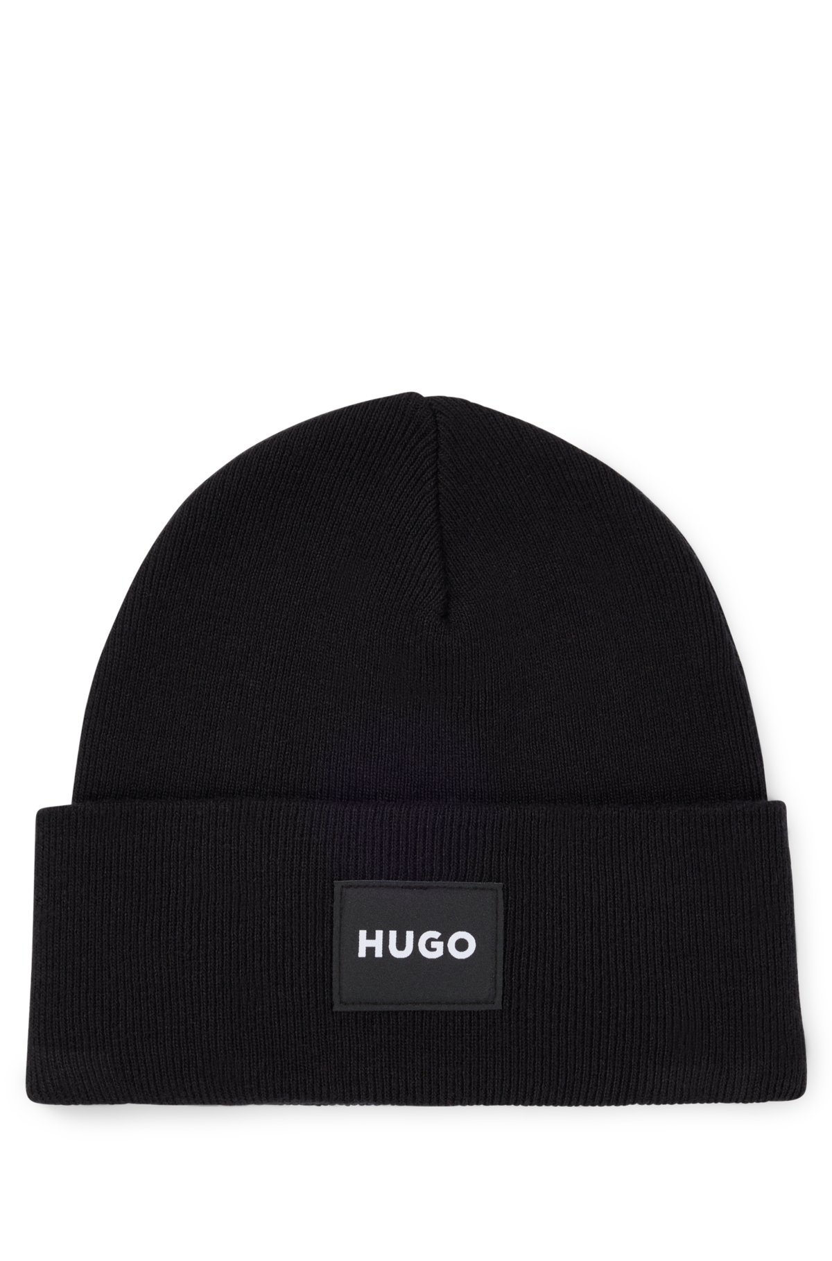 - mit Strickmütze HUGO Logo-Detail