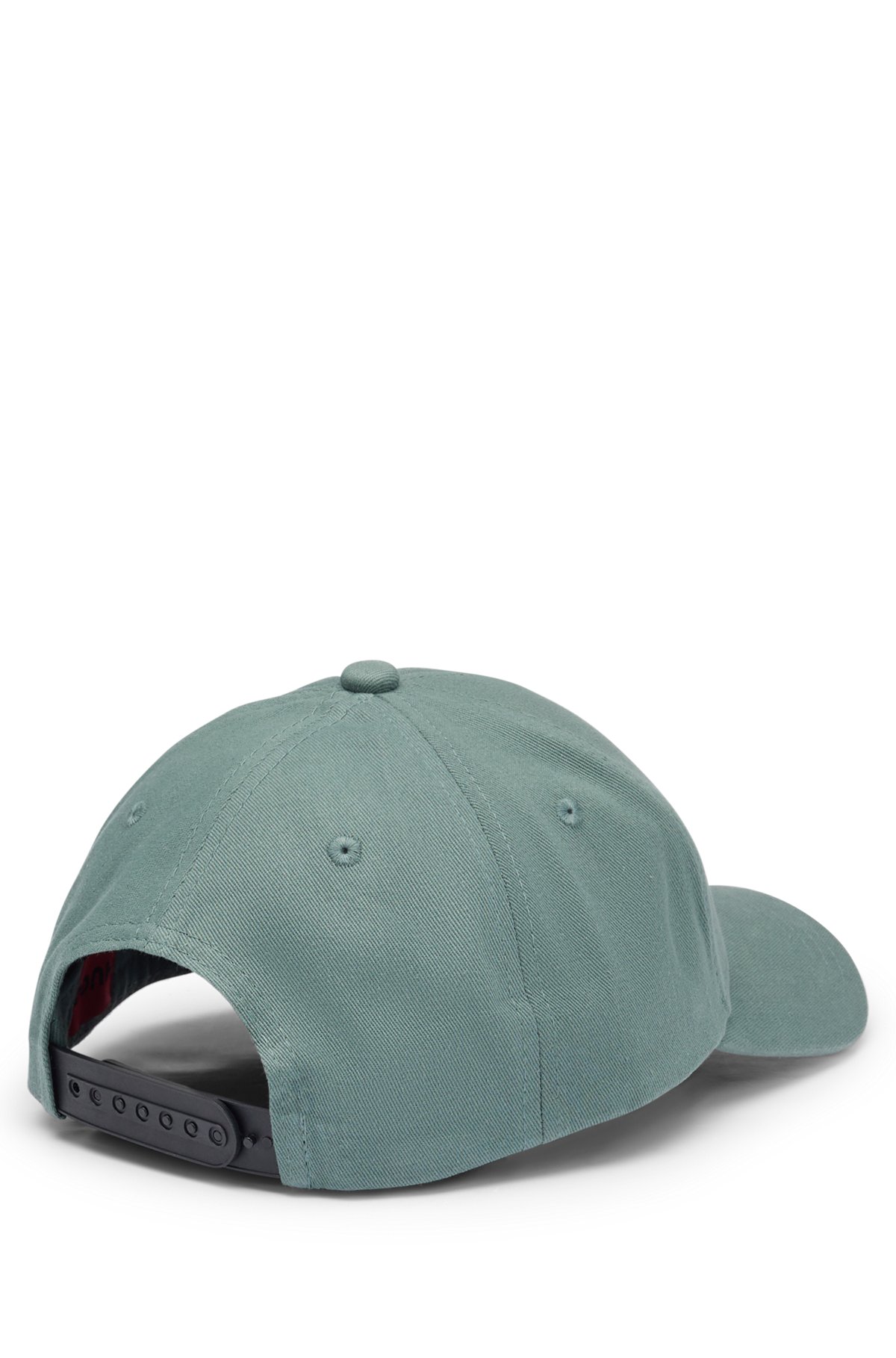 HUGO - Cotton-twill cap with embroidered logo and snap closure